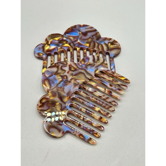 Mle Cloud Comb in Iridescent Labradorite Plastic Set of 2 Hair Accessory main image 7